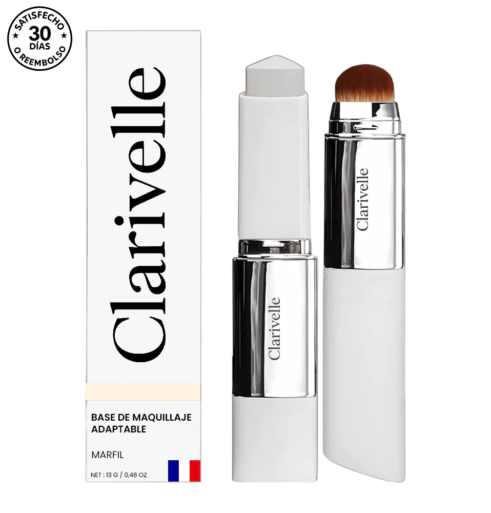 Base de maquillaje 2 en 1 con brocha integrada