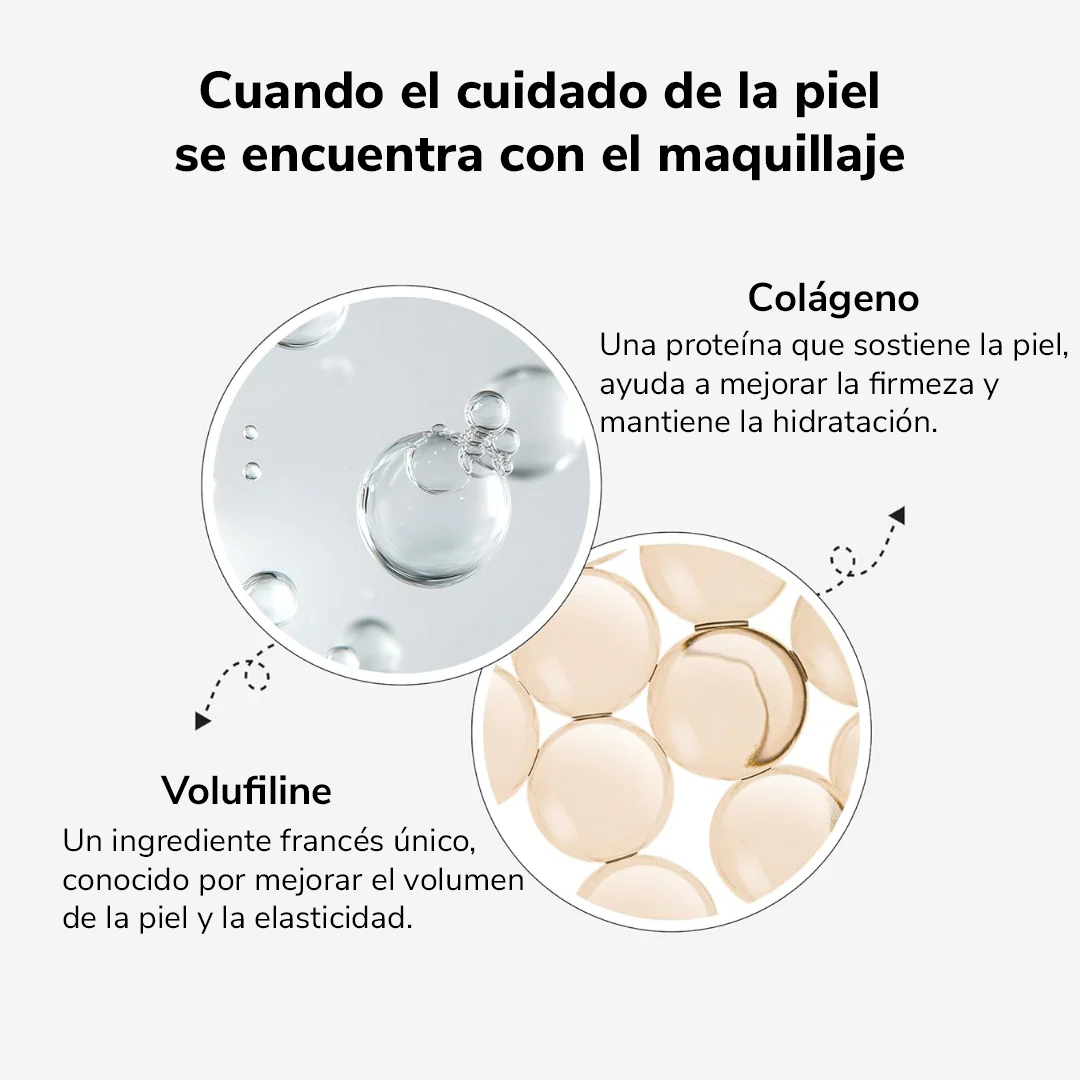 Base de maquillaje 2 en 1 con brocha integrada