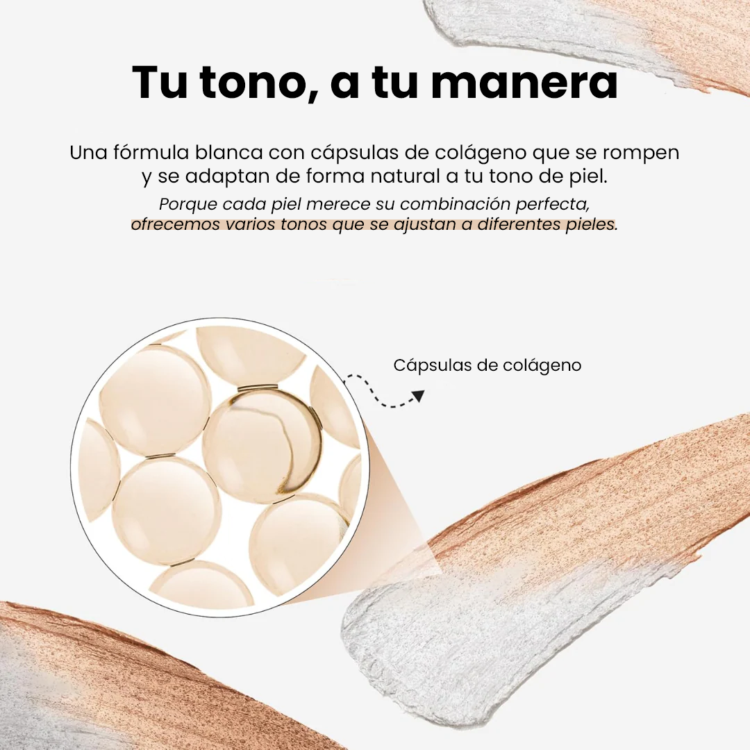 Base de maquillaje 2 en 1 con brocha integrada